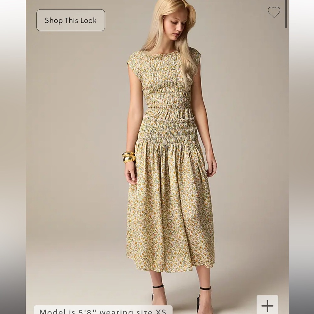 J. Crew Maude dress in floral vines, size small